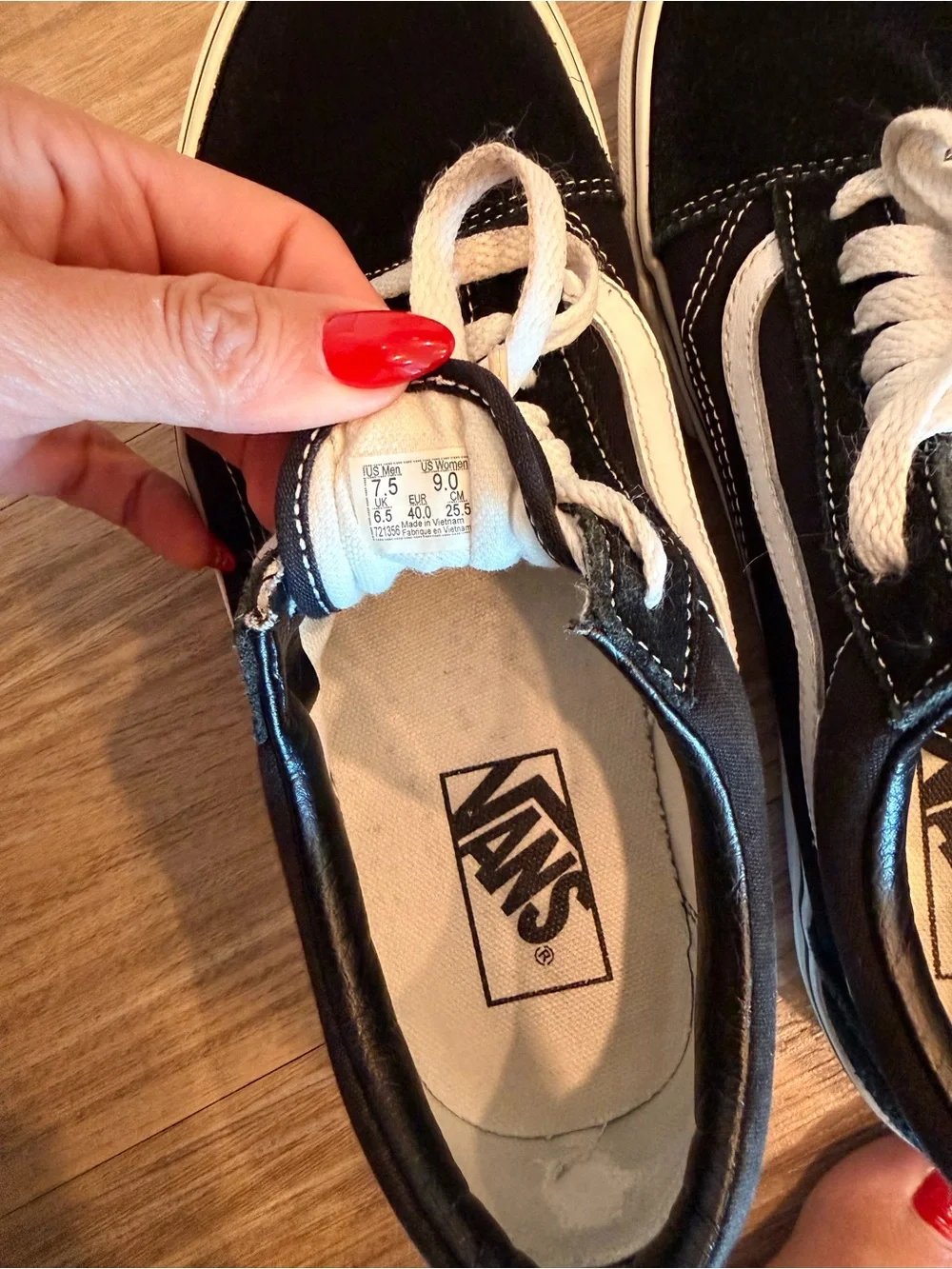 Vans Old Skool Sneakers in Black and White